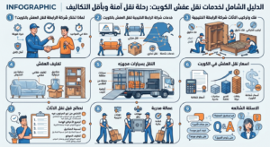خدمات شركة الرابطة الخليجية لنقل العفش بالكويت الفراونية