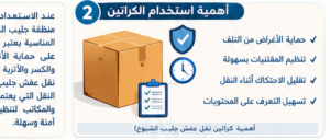 اهمية استخدام كراتين نقل العفش
